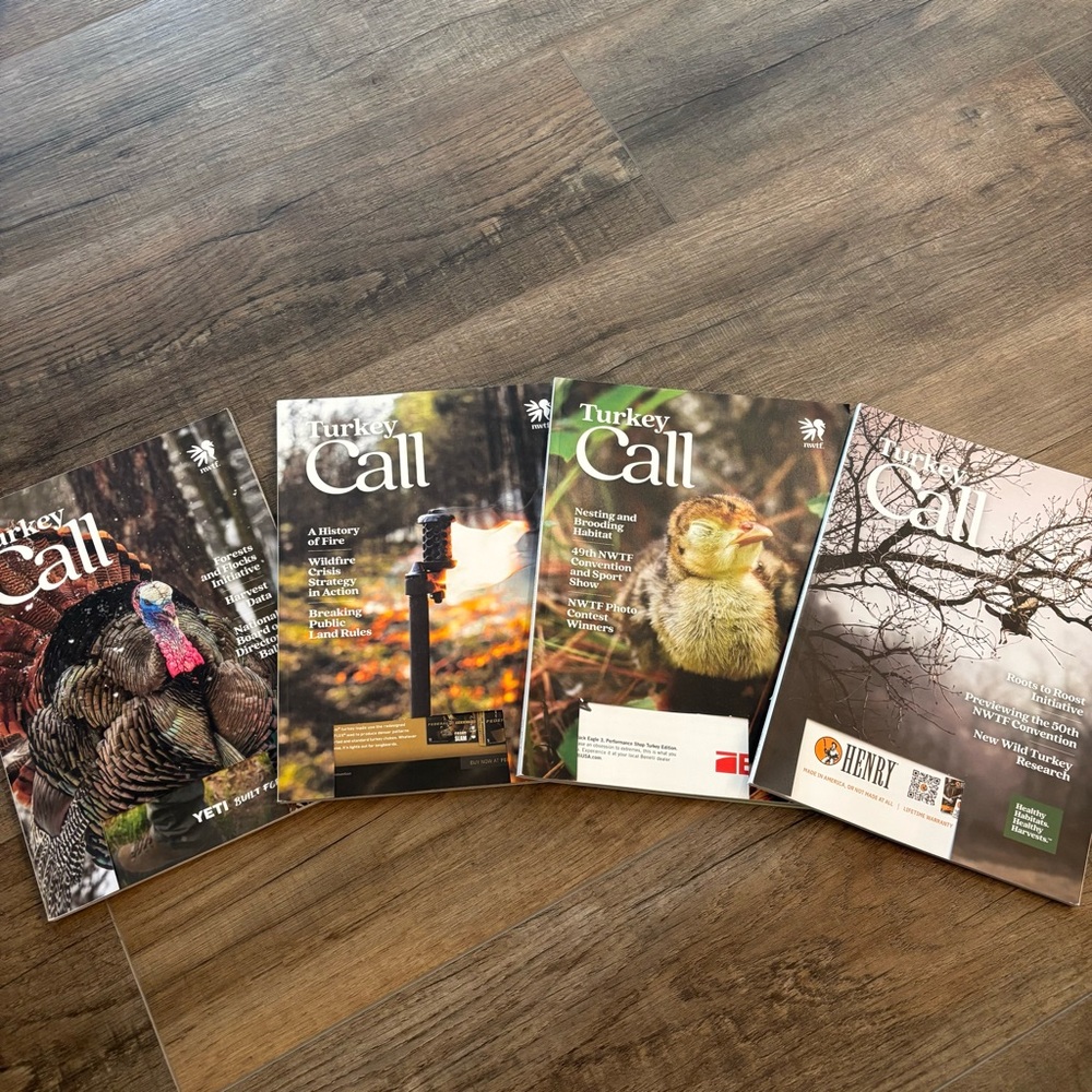 Turkey Call Magazines Lot of 4 Outdoor Nature Hunting 2024 2025 Volume 40 41
